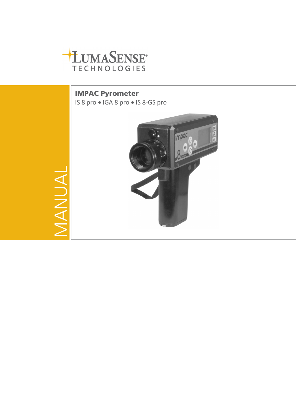 LumaSense Technologies IS 8-GS pro User Manual | 32 pages