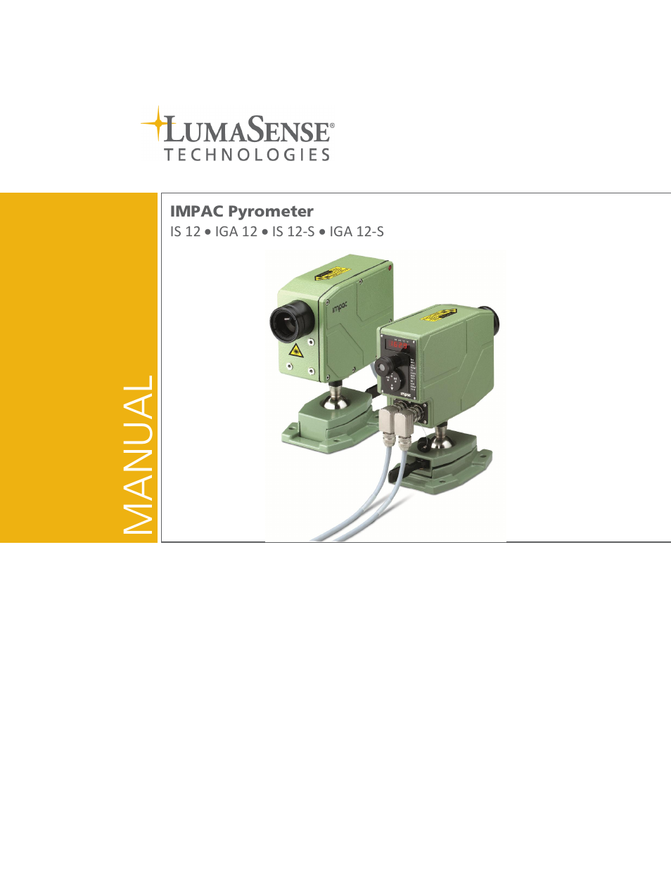 LumaSense Technologies IS 12-S User Manual | 40 pages