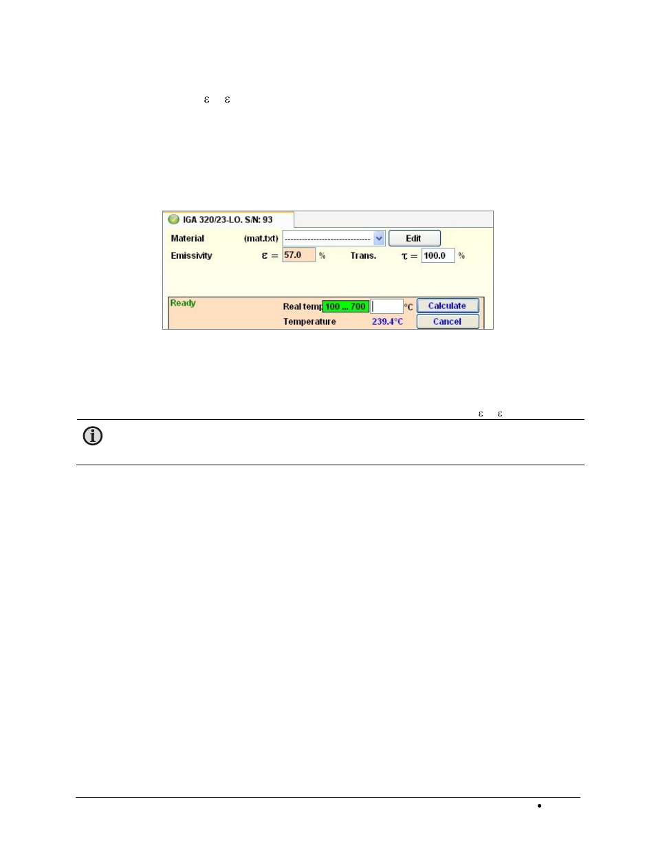 5 emiautofind, 6 operating modes, 7 “dirty window” warning (2-color pyrometers only) | Emiautofind, Operating modes, Dirty window” warning (2-color pyrometers only) | LumaSense Technologies InfraWin 5 User Manual | Page 16 / 32