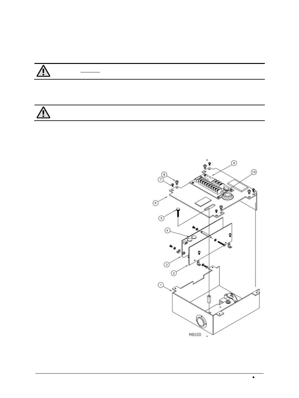 6 broken wire harness | LumaSense Technologies M8100SM-EXP User Manual | Page 48 / 78