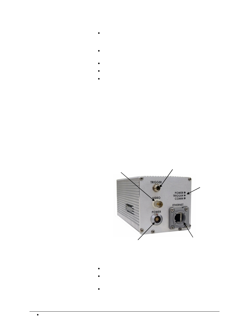 2 camera interfaces, 1 rear panel | LumaSense Technologies MC320 Manual User Manual | Page 10 / 32