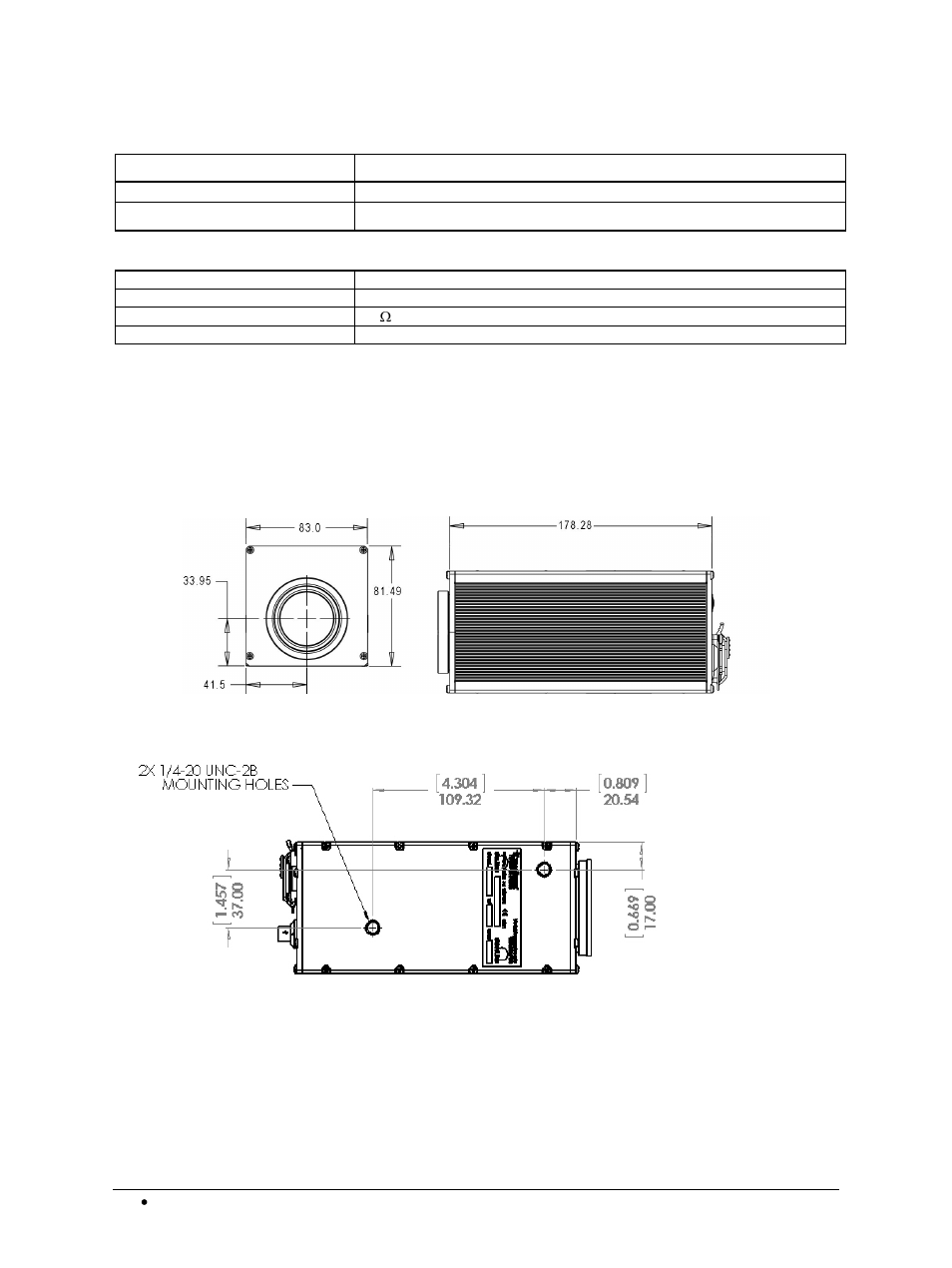 4 dimensions | LumaSense Technologies MC320 Manual User Manual | Page 32 / 32