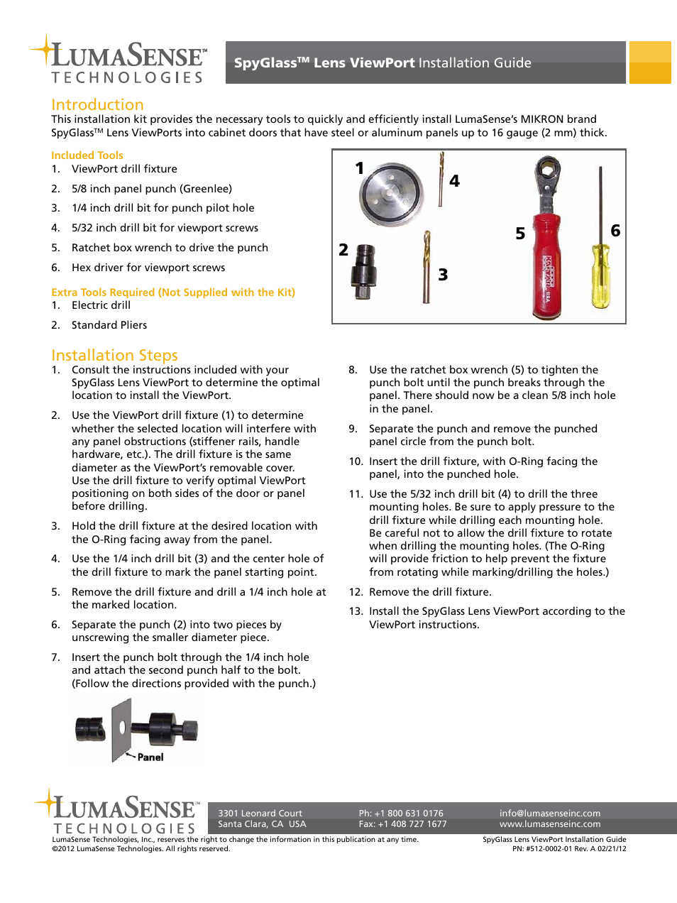 LumaSense Technologies SpyGlass Lens ViewPort User Manual | 1 page