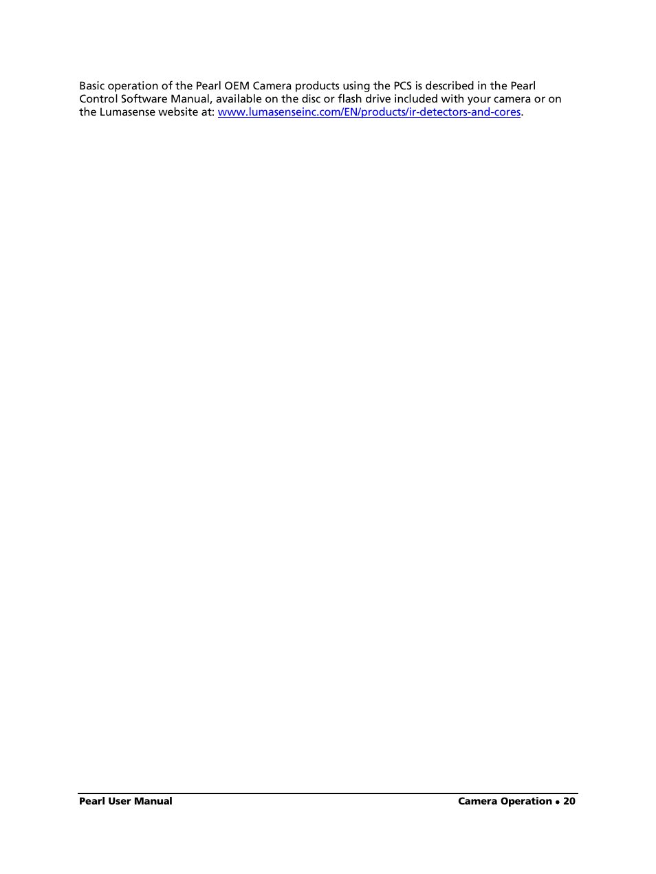 LumaSense Technologies Pearl OEM Manual User Manual | Page 20 / 26