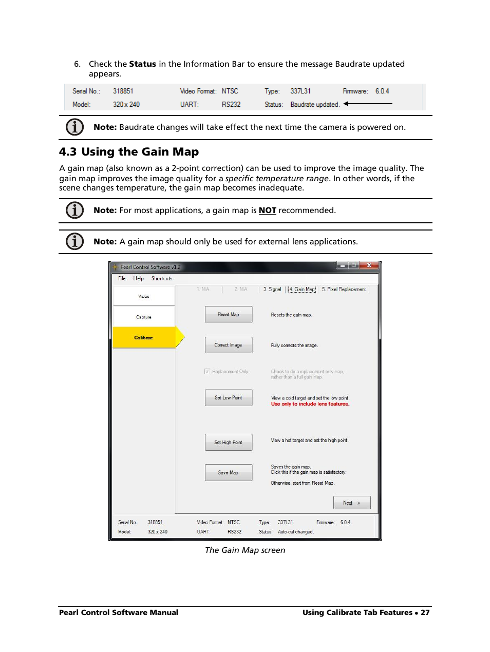 3 using the gain map | LumaSense Technologies Pearl Control User Manual | Page 27 / 44