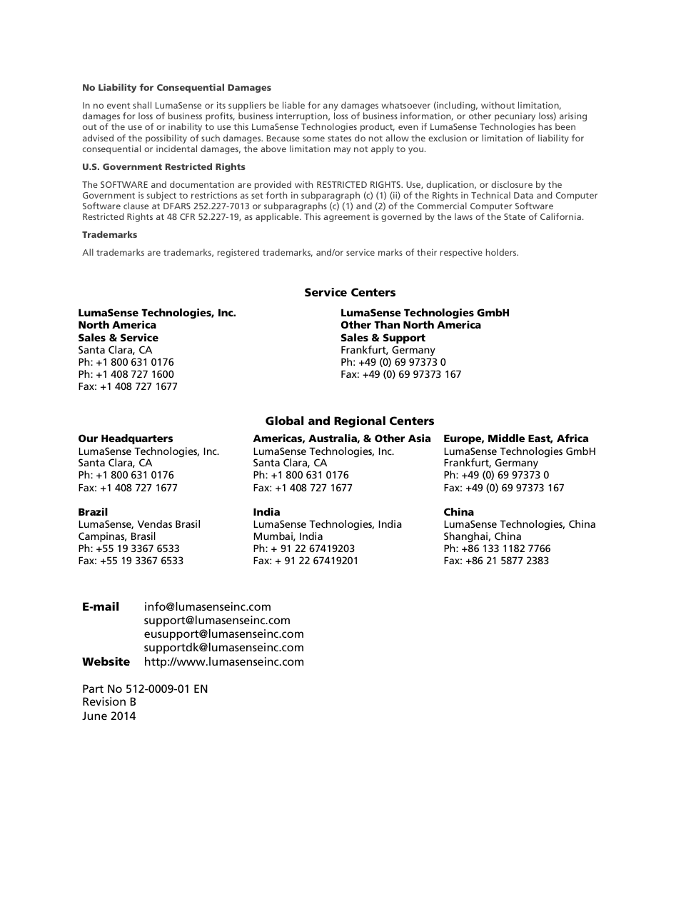 LumaSense Technologies Pearl Control User Manual | Page 3 / 44