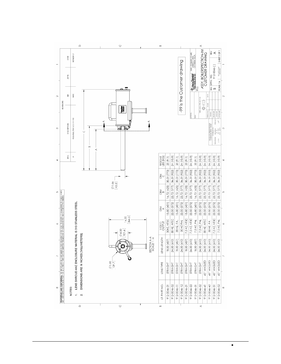 1 im borescope assembly, Im borescope assembly | LumaSense Technologies BoilerSpection-IM Manual User Manual | Page 32 / 43