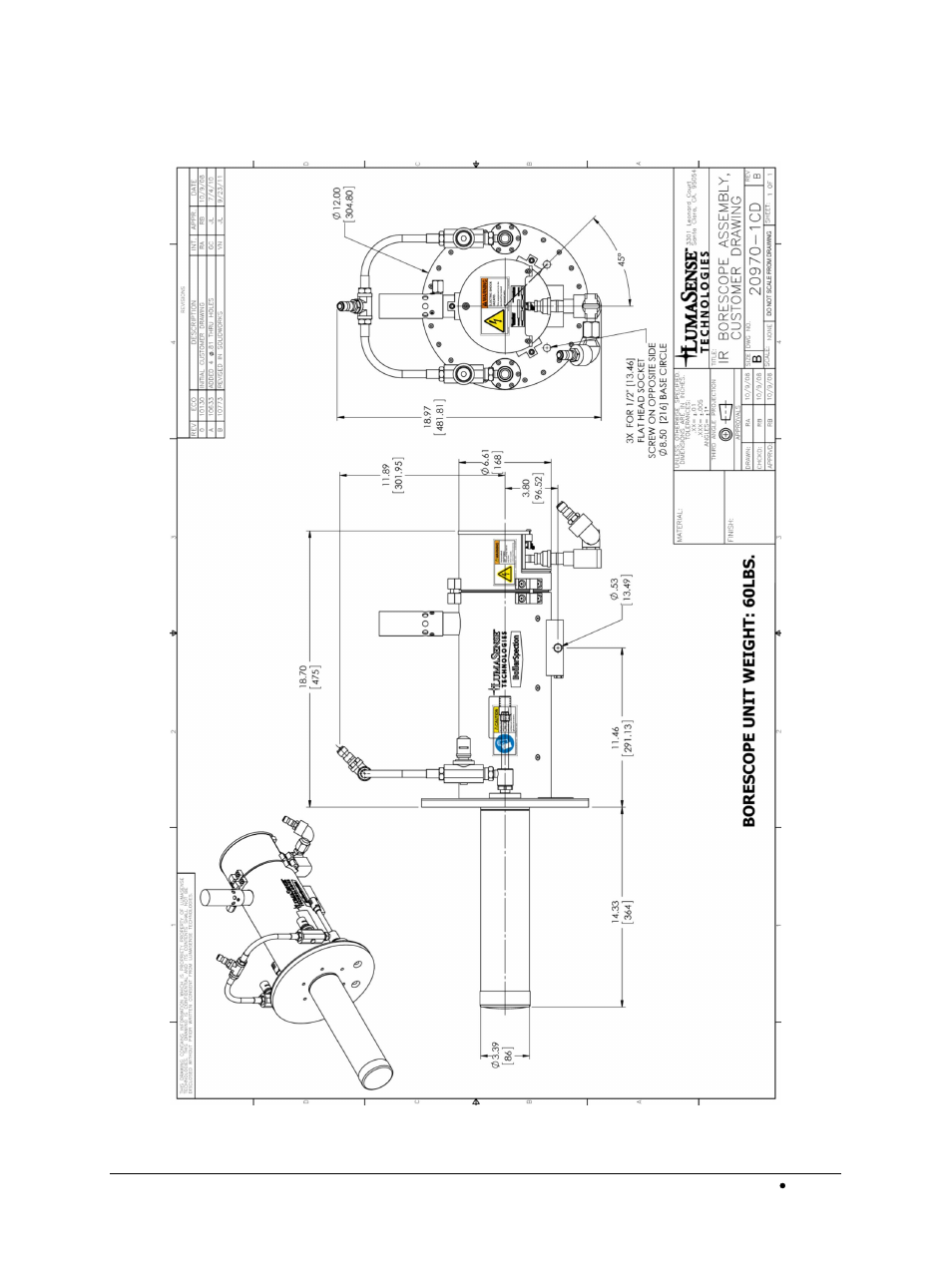 1 hd borescope assembly, Hd borescope assembly | LumaSense Technologies BoilerSpection-SD User Manual | Page 56 / 90