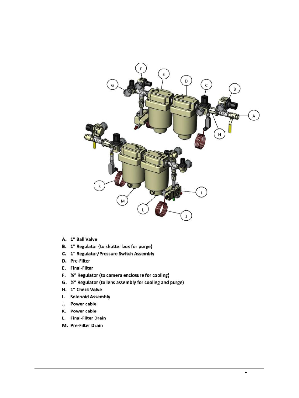 3 hd air filtration system mechanical drawings, Hd air filtration system mechanical drawings | LumaSense Technologies BoilerSpection-SD User Manual | Page 59 / 90