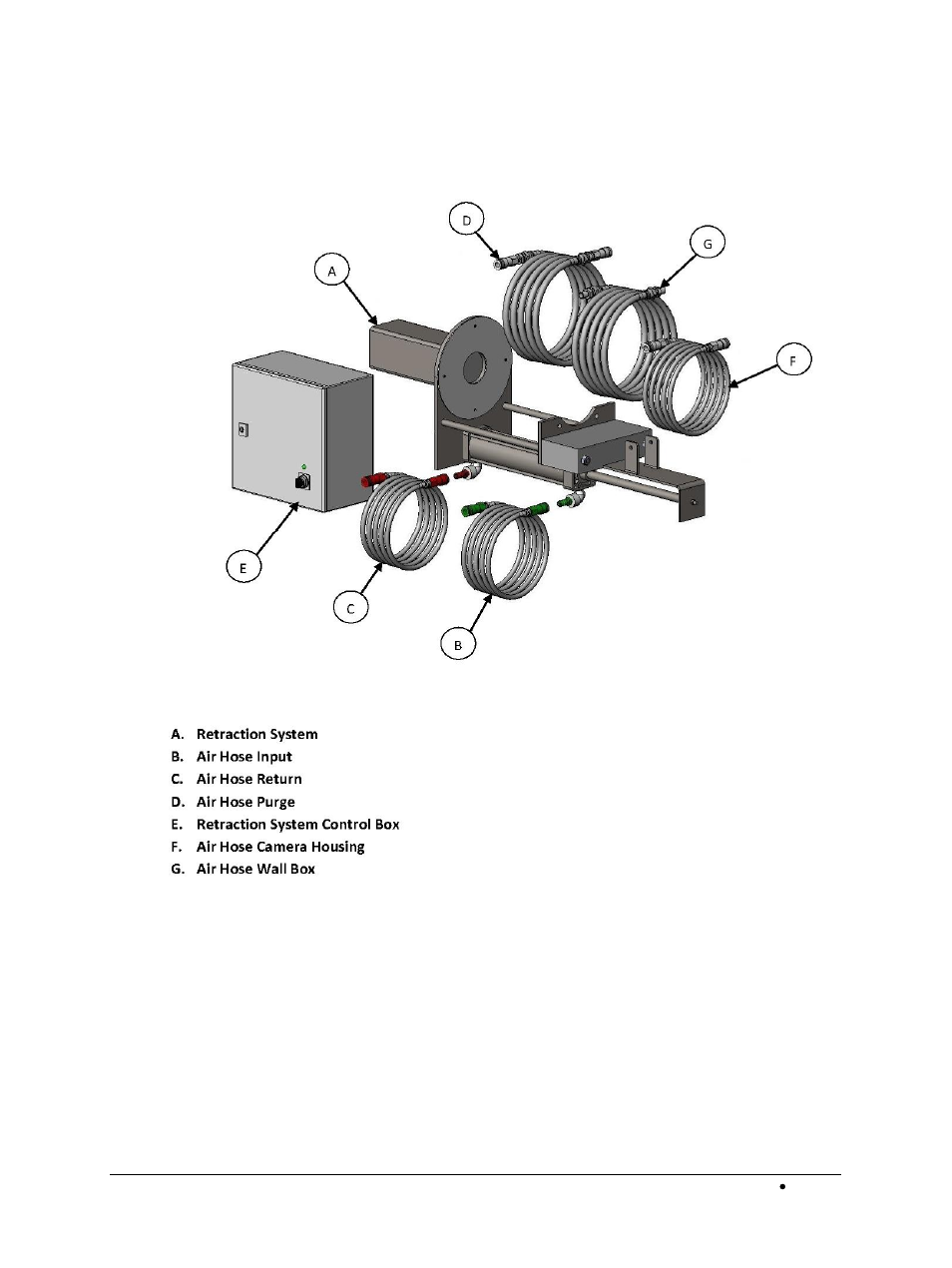 4 hd retraction system mechanical drawings, Hd retraction system mechanical drawings | LumaSense Technologies BoilerSpection-SD User Manual | Page 62 / 90