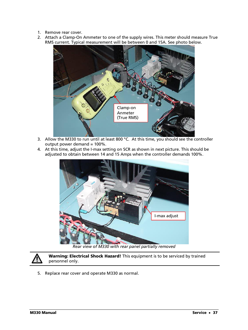 LumaSense Technologies M330 User Manual | Page 37 / 45