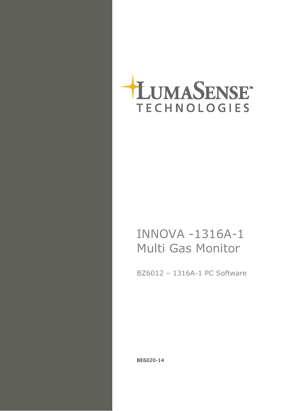 LumaSense Technologies INNOVA 1316A-1 User Manual | 98 pages