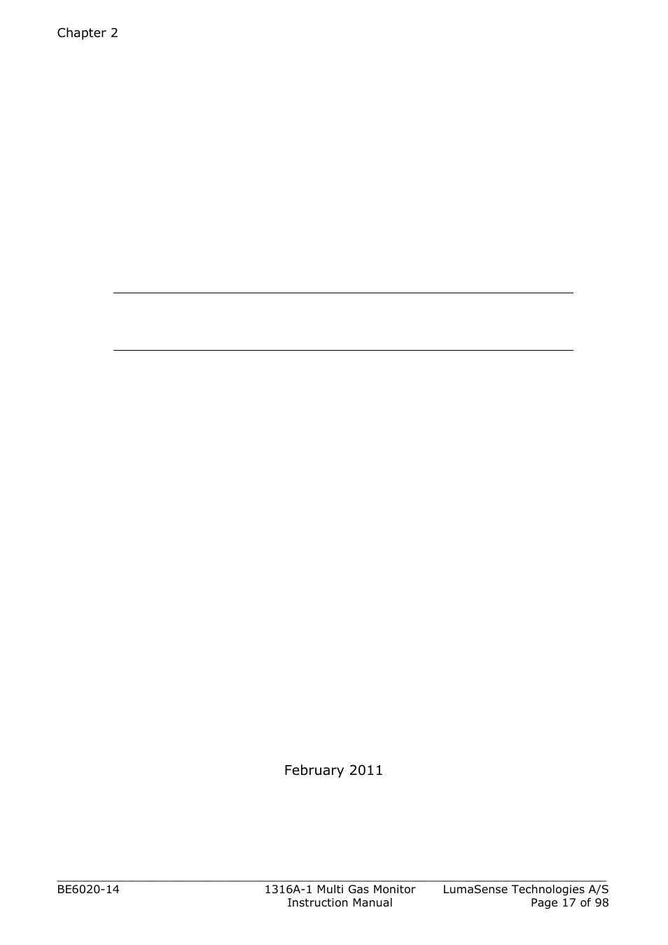 Chapter 2 installation and getting started | LumaSense Technologies INNOVA 1316A-1 User Manual | Page 17 / 98
