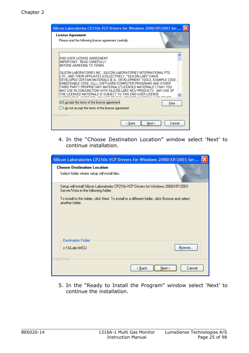 LumaSense Technologies INNOVA 1316A-1 User Manual | Page 25 / 98