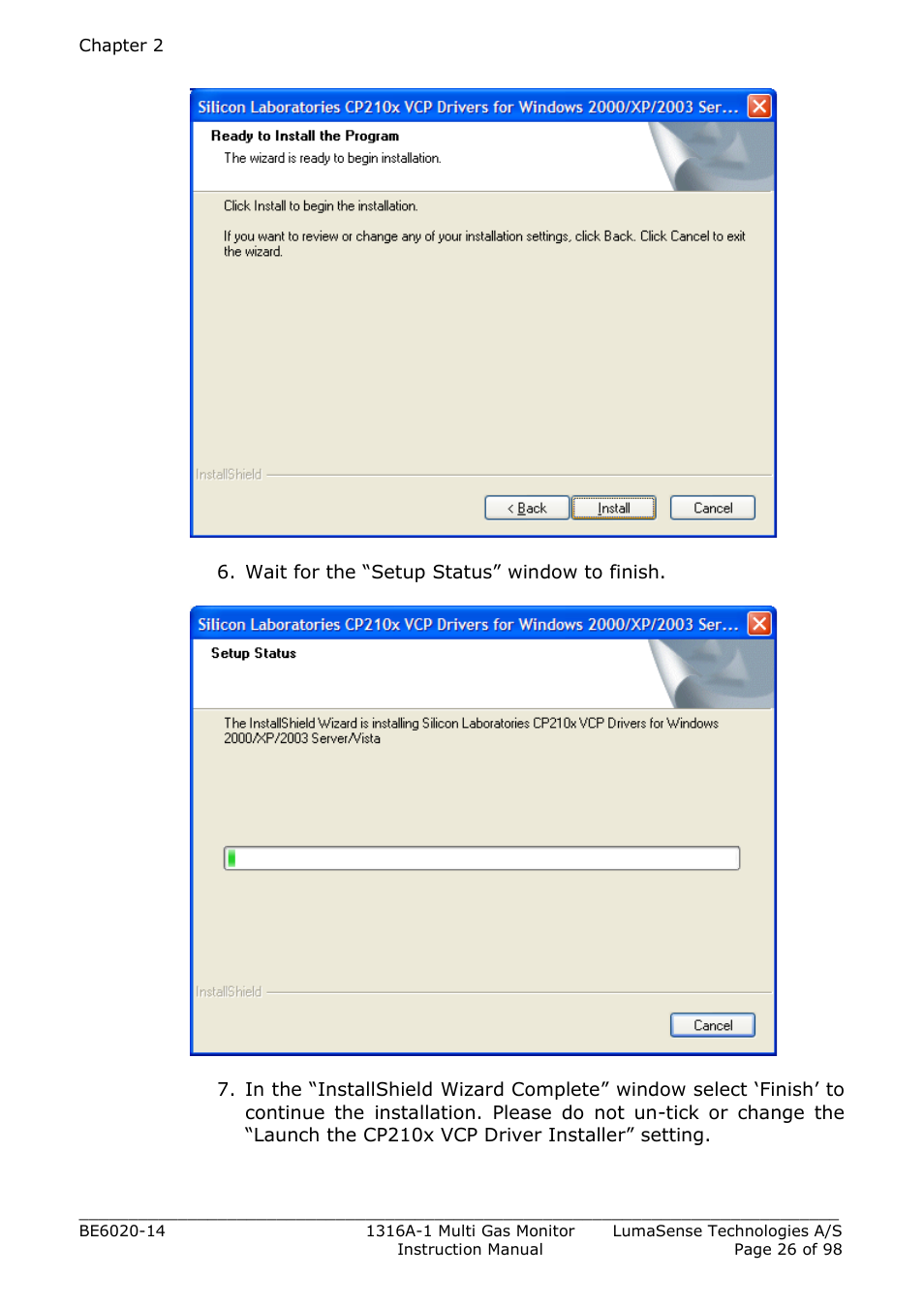 LumaSense Technologies INNOVA 1316A-1 User Manual | Page 26 / 98