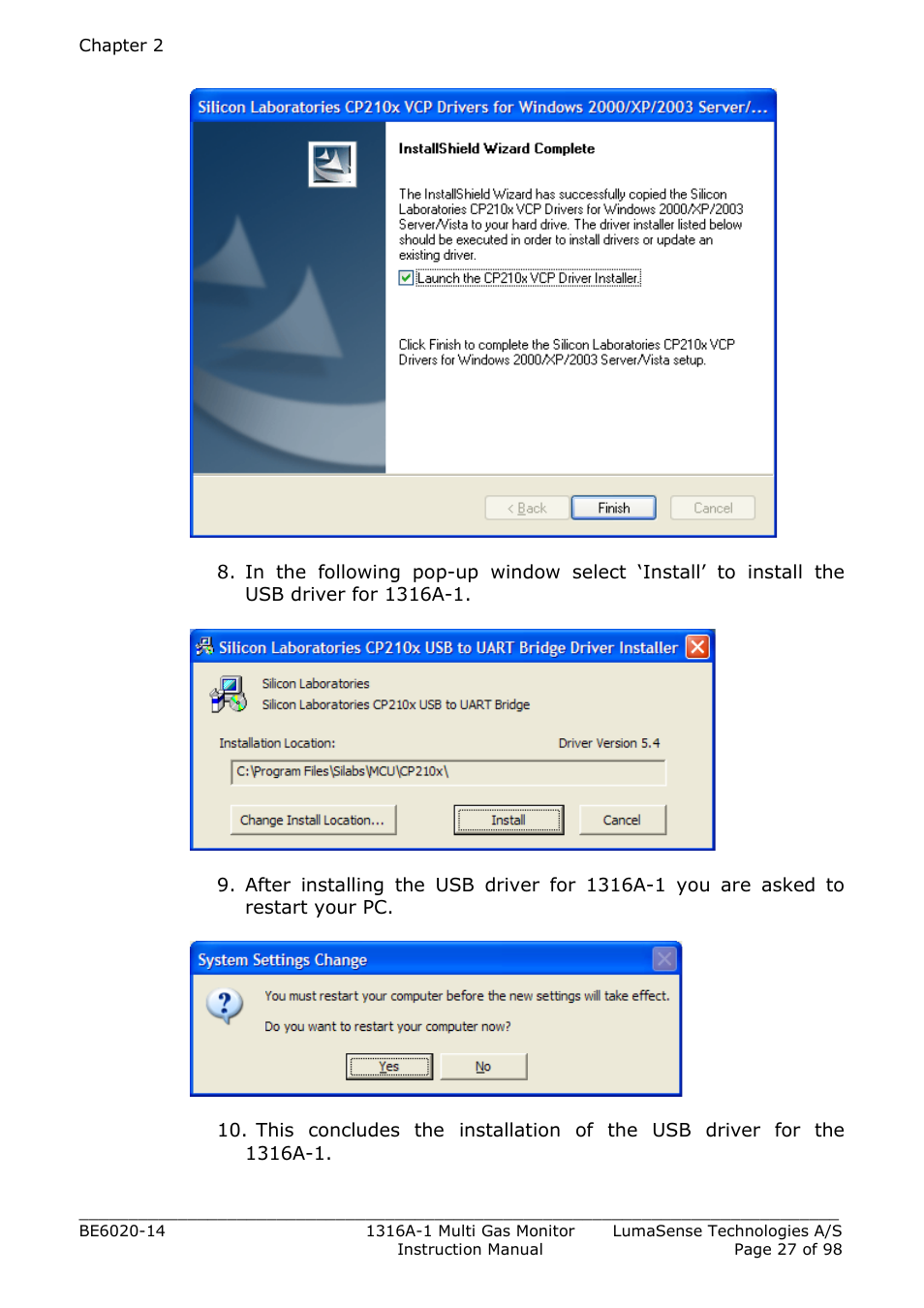 LumaSense Technologies INNOVA 1316A-1 User Manual | Page 27 / 98