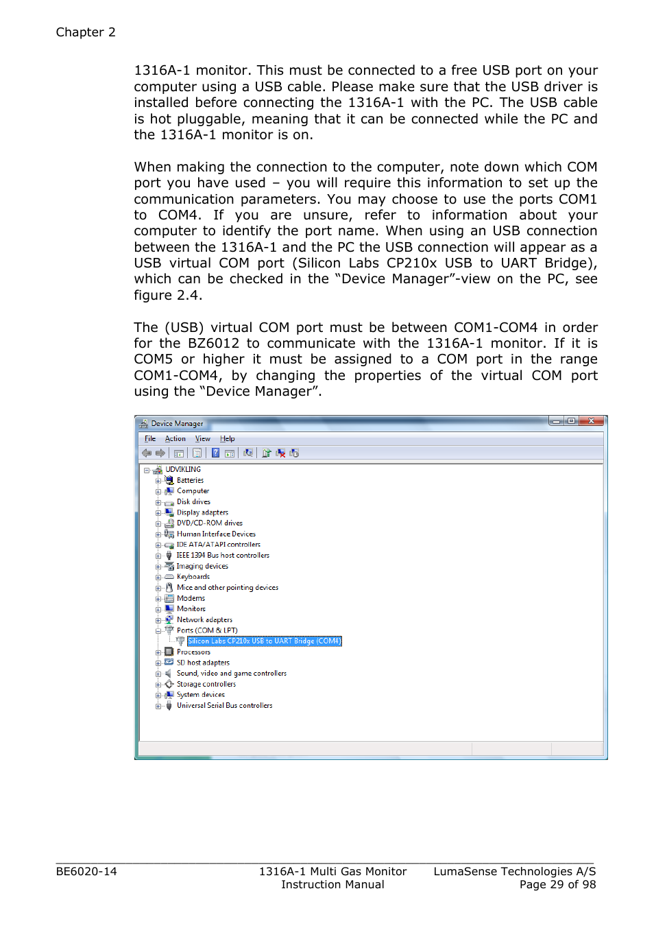 LumaSense Technologies INNOVA 1316A-1 User Manual | Page 29 / 98