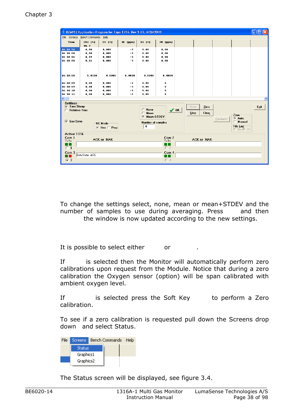 LumaSense Technologies INNOVA 1316A-1 User Manual | Page 38 / 98