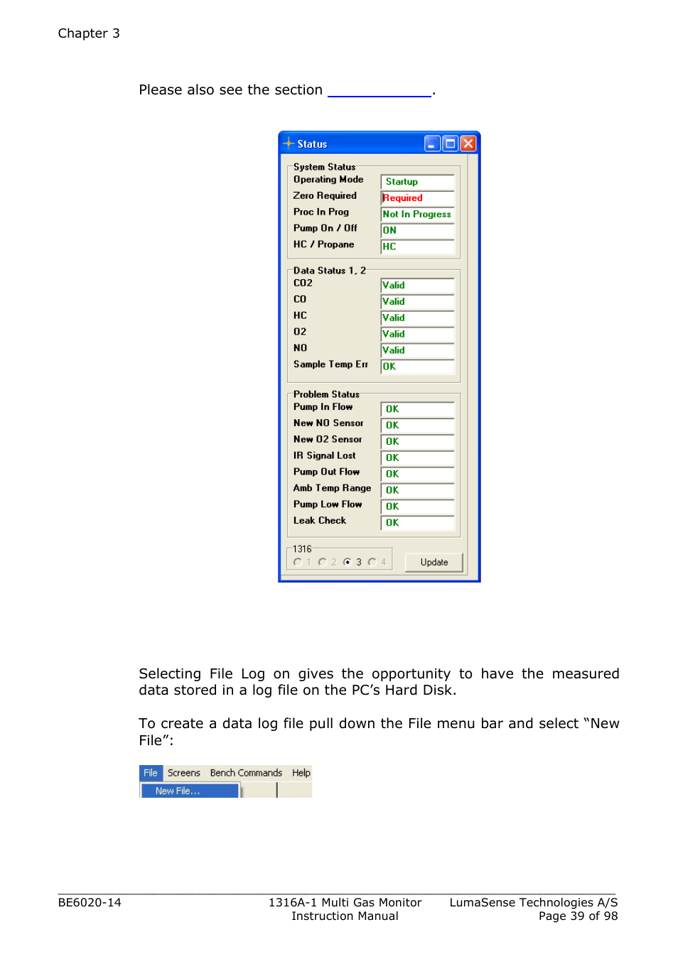 LumaSense Technologies INNOVA 1316A-1 User Manual | Page 39 / 98