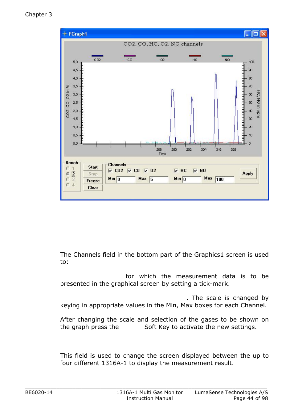 LumaSense Technologies INNOVA 1316A-1 User Manual | Page 44 / 98