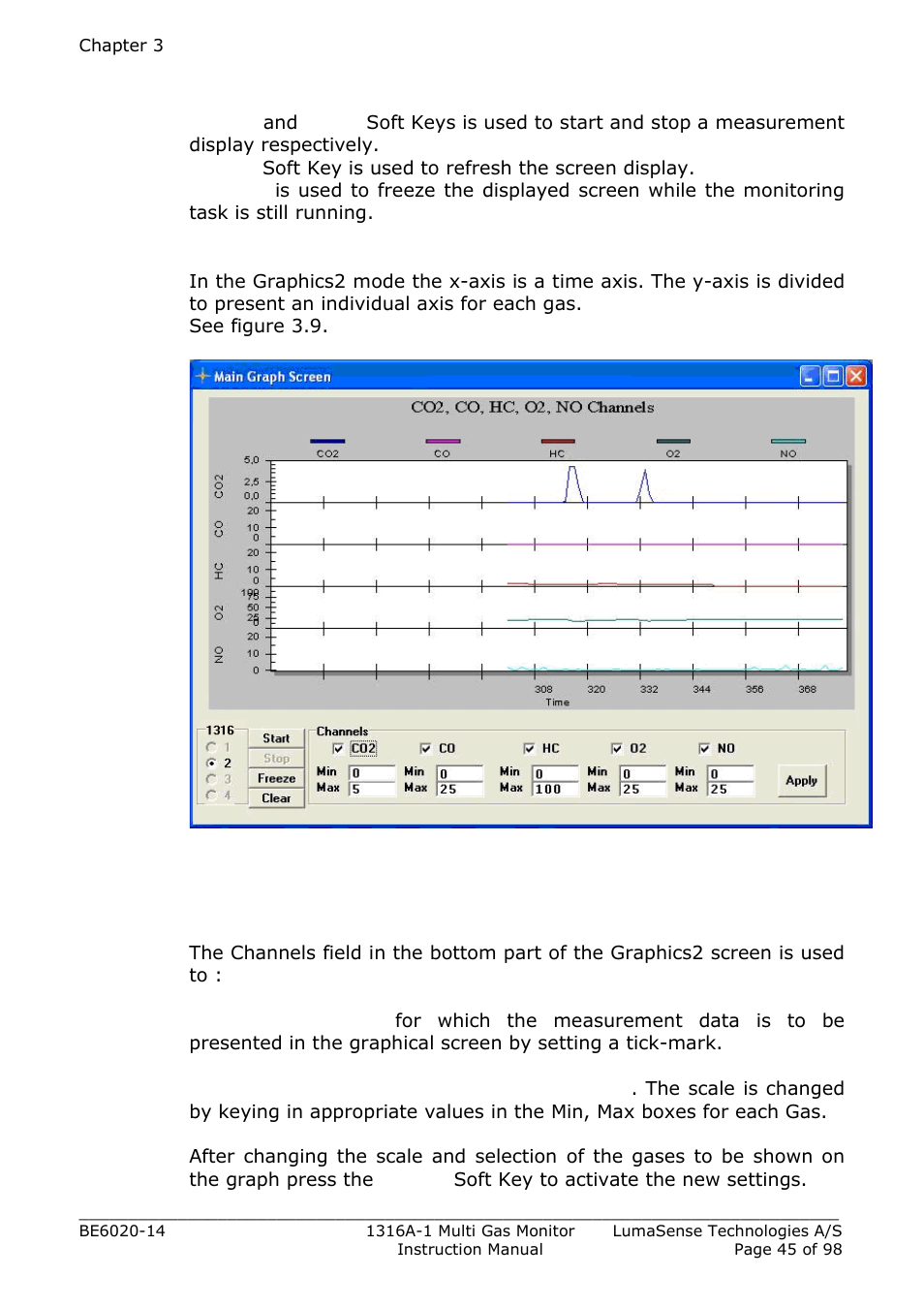 LumaSense Technologies INNOVA 1316A-1 User Manual | Page 45 / 98