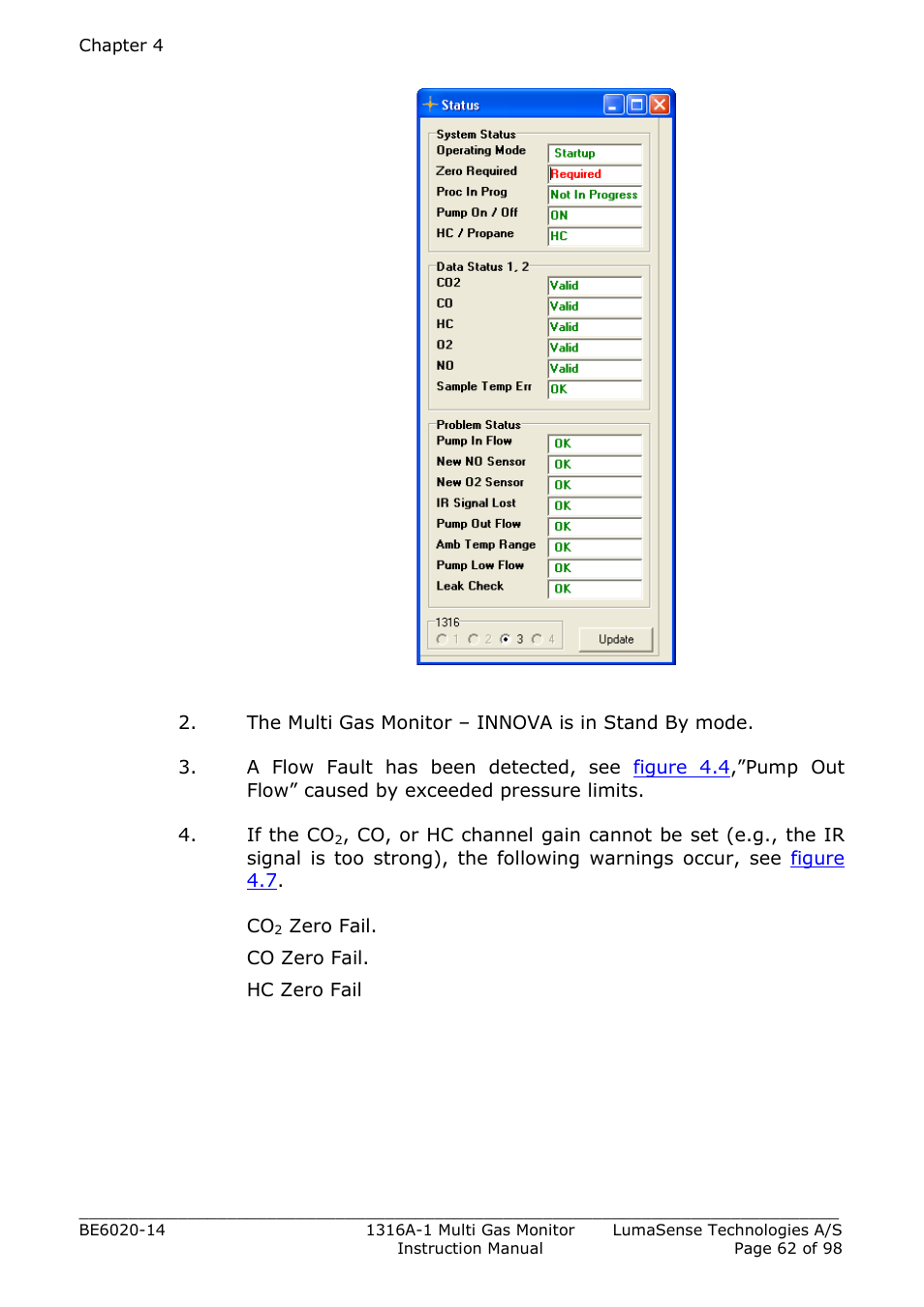 Figure 4.6 | LumaSense Technologies INNOVA 1316A-1 User Manual | Page 62 / 98