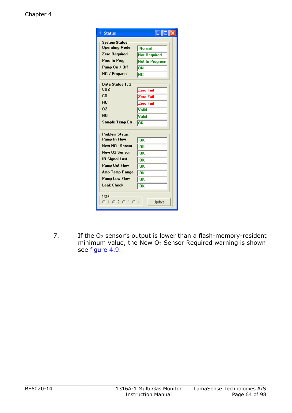 LumaSense Technologies INNOVA 1316A-1 User Manual | Page 64 / 98