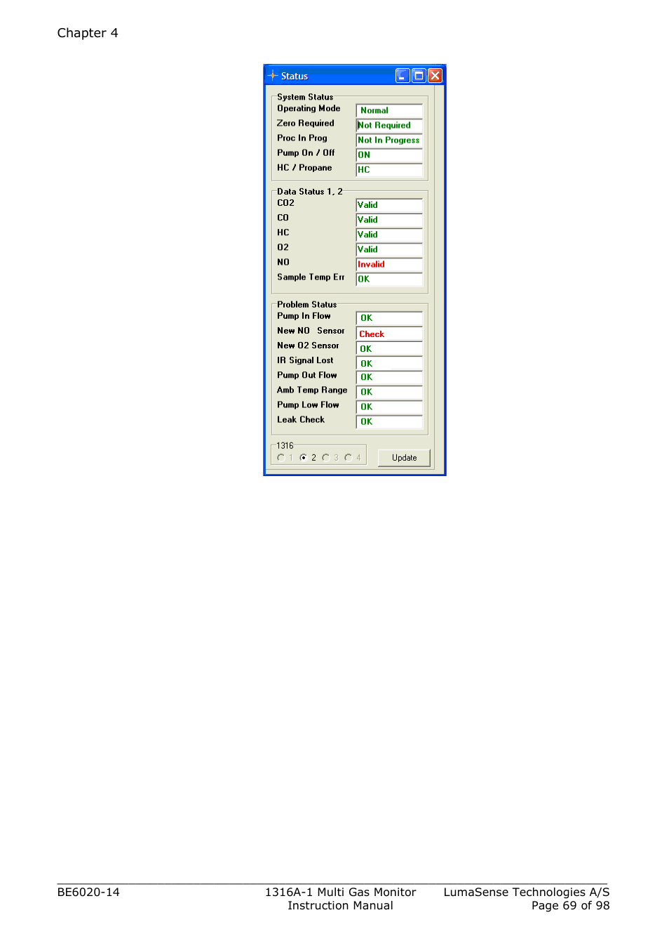 Figure 4.13 | LumaSense Technologies INNOVA 1316A-1 User Manual | Page 69 / 98