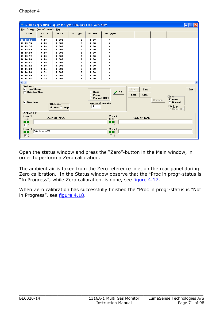 LumaSense Technologies INNOVA 1316A-1 User Manual | Page 71 / 98