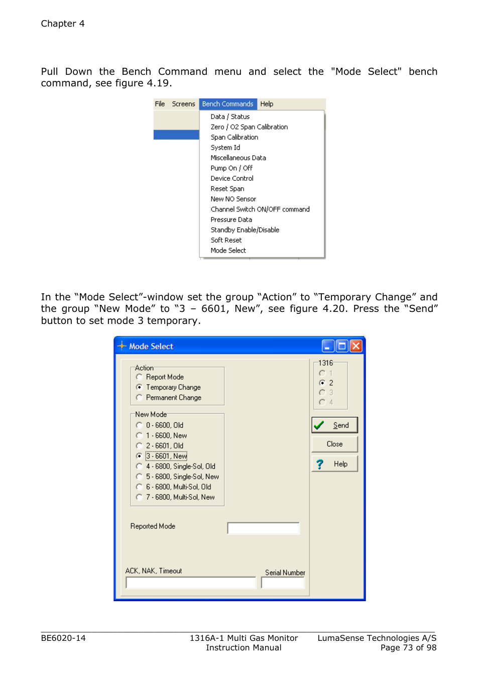 LumaSense Technologies INNOVA 1316A-1 User Manual | Page 73 / 98