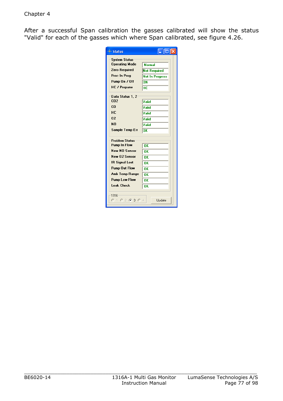 LumaSense Technologies INNOVA 1316A-1 User Manual | Page 77 / 98