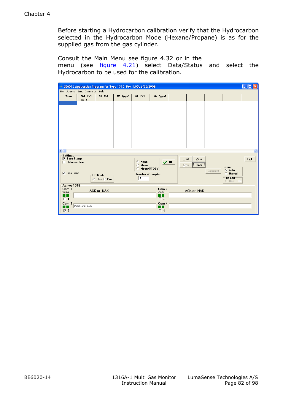 LumaSense Technologies INNOVA 1316A-1 User Manual | Page 82 / 98