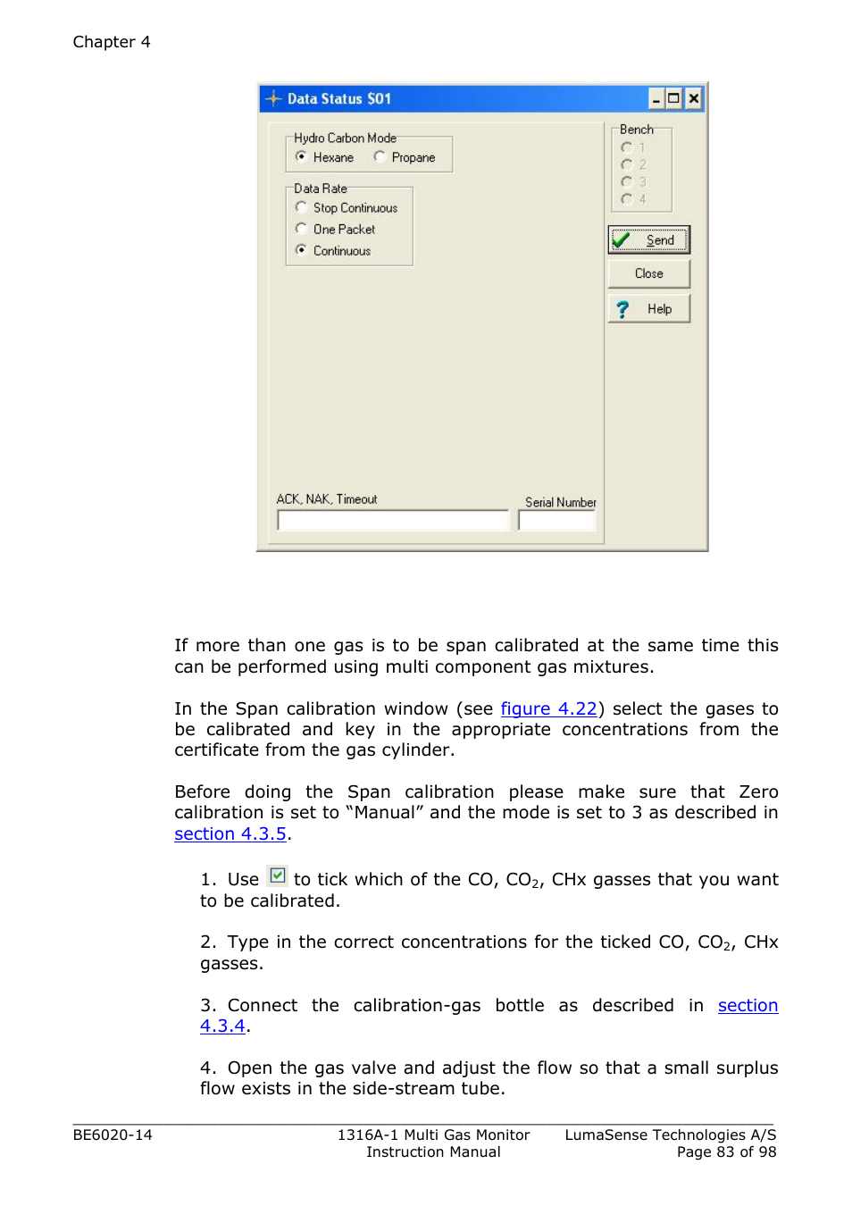 LumaSense Technologies INNOVA 1316A-1 User Manual | Page 83 / 98