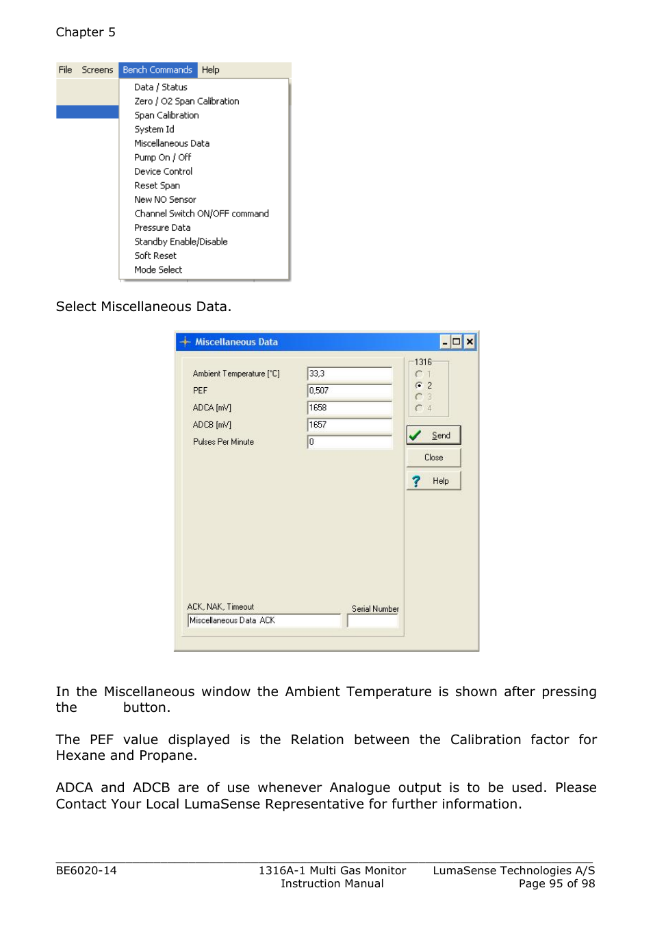 LumaSense Technologies INNOVA 1316A-1 User Manual | Page 95 / 98