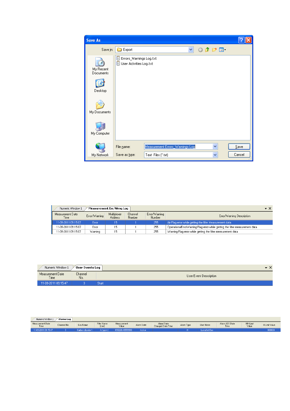 LumaSense Technologies LumaSoft Gas Multi Point 7860 User Manual | Page 118 / 194