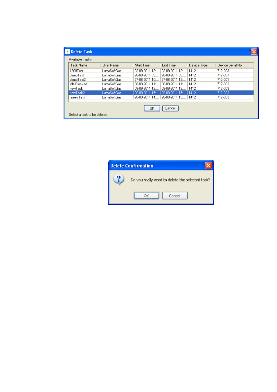 4 export log, Section 5.4 | LumaSense Technologies LumaSoft Gas Multi Point 7860 User Manual | Page 137 / 194
