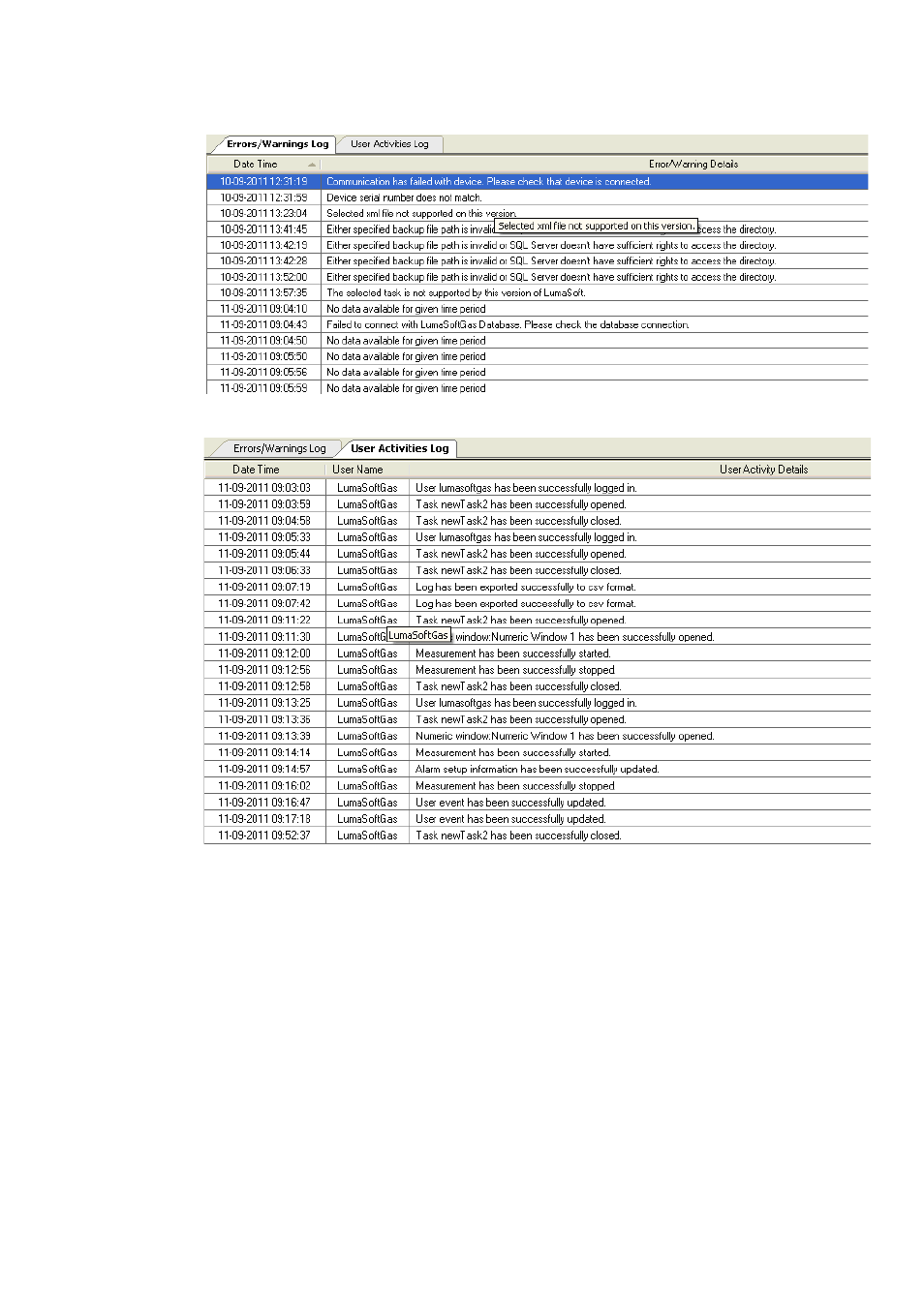 Figure, Figure 5.39, Figure 5.40 | LumaSense Technologies LumaSoft Gas Multi Point 7860 User Manual | Page 140 / 194