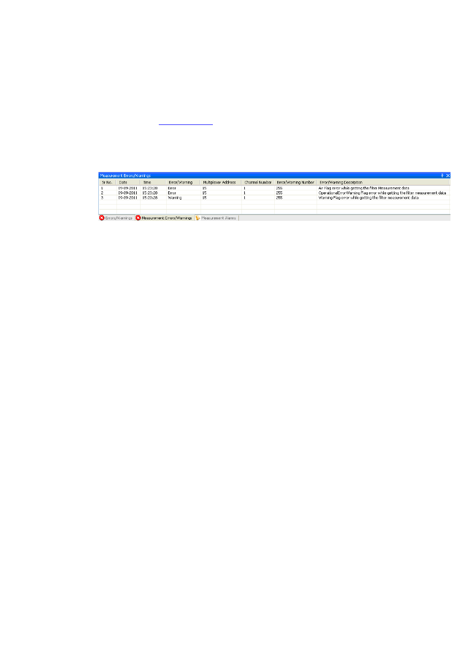1 monitor error/warnings, 2 multiplexer (multipoint sampler) error/warnings | LumaSense Technologies LumaSoft Gas Multi Point 7860 User Manual | Page 142 / 194