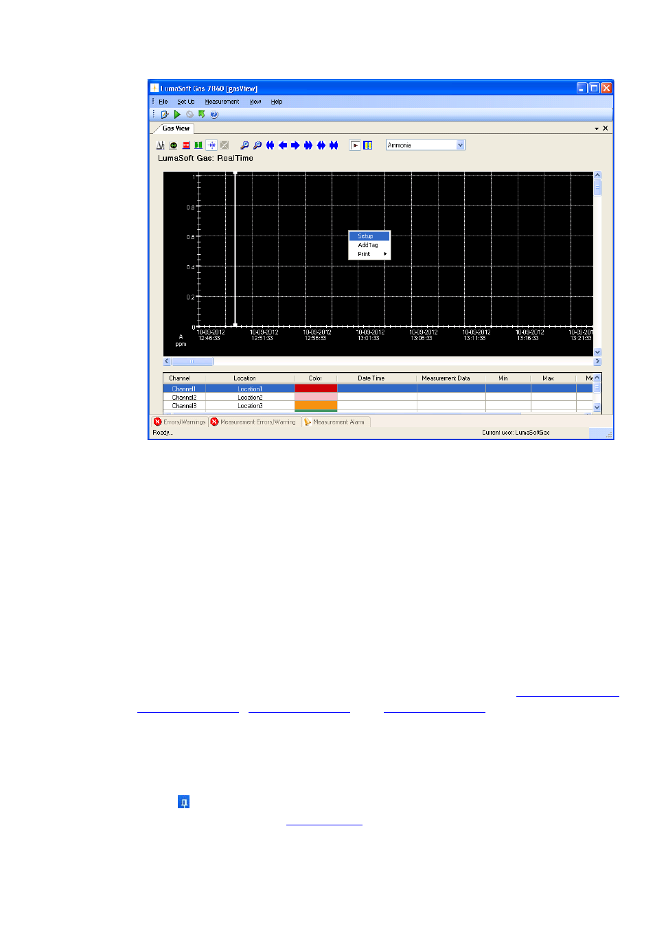 6 the graphical window (gas view), Figure 4.48 | LumaSense Technologies LumaSoft Gas Multi Point 7860 User Manual | Page 84 / 194