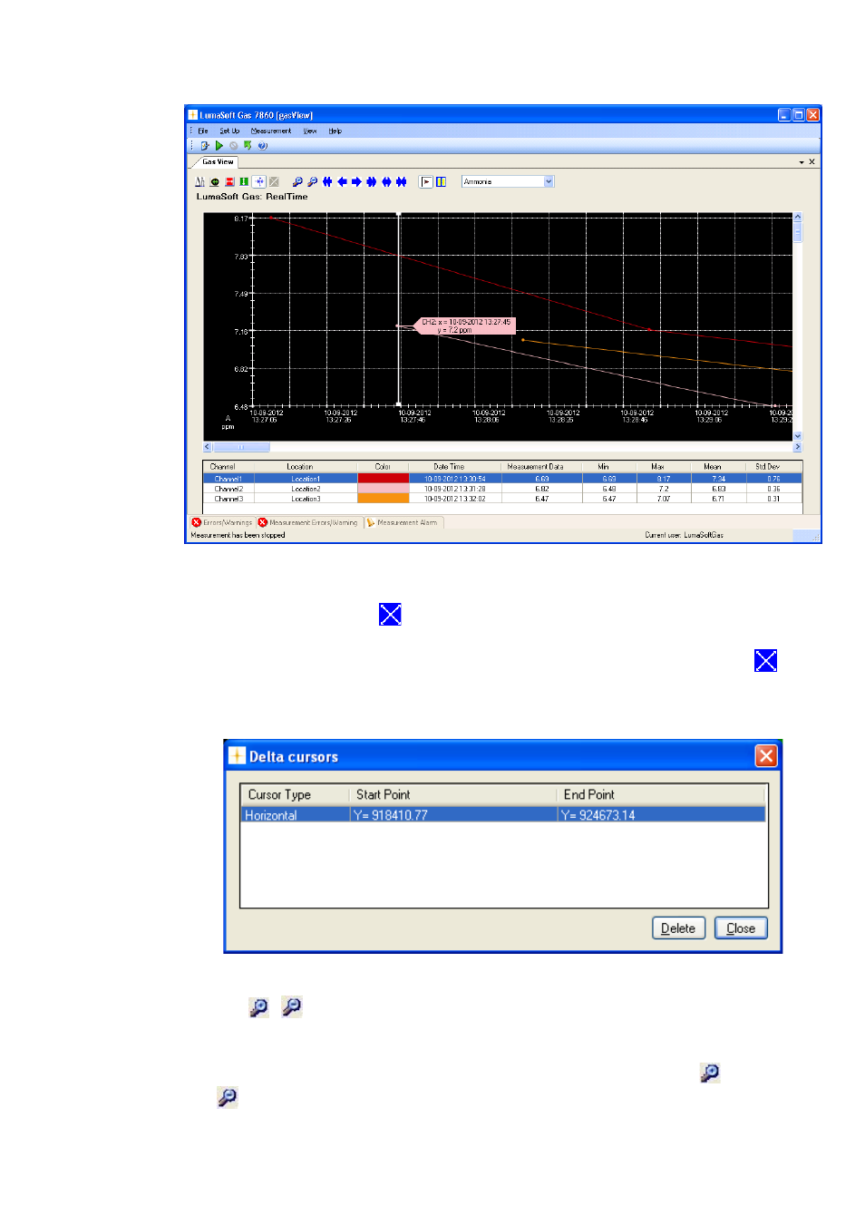 LumaSense Technologies LumaSoft Gas Multi Point 7860 User Manual | Page 89 / 194