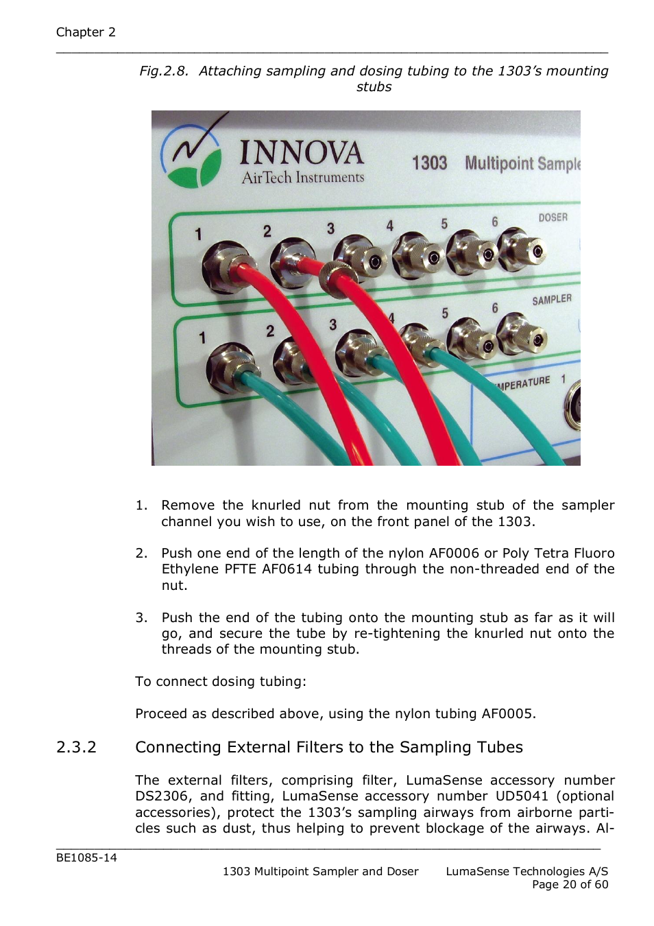 LumaSense Technologies INNOVA 1303 User Manual | Page 20 / 60