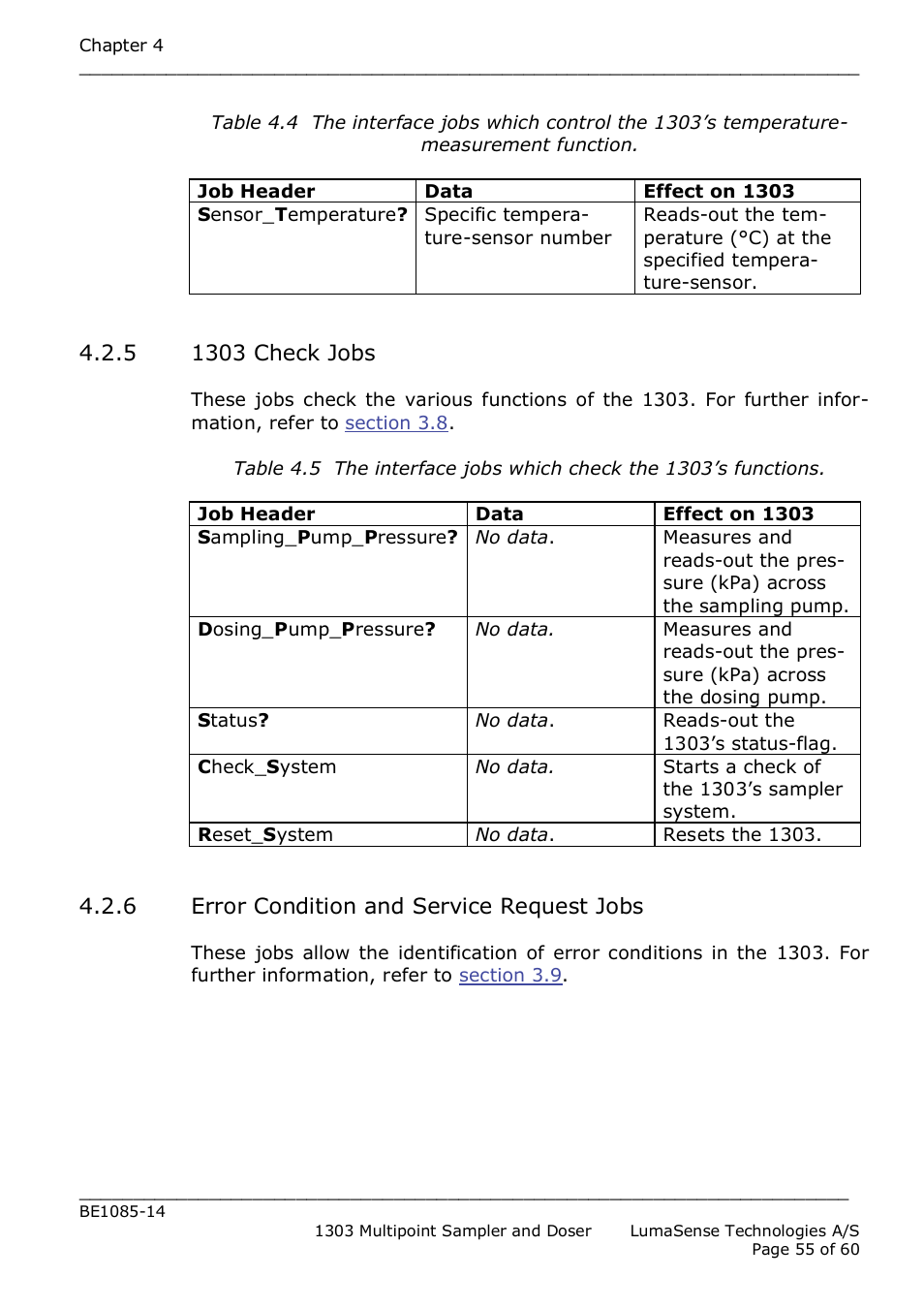 LumaSense Technologies INNOVA 1303 User Manual | Page 55 / 60