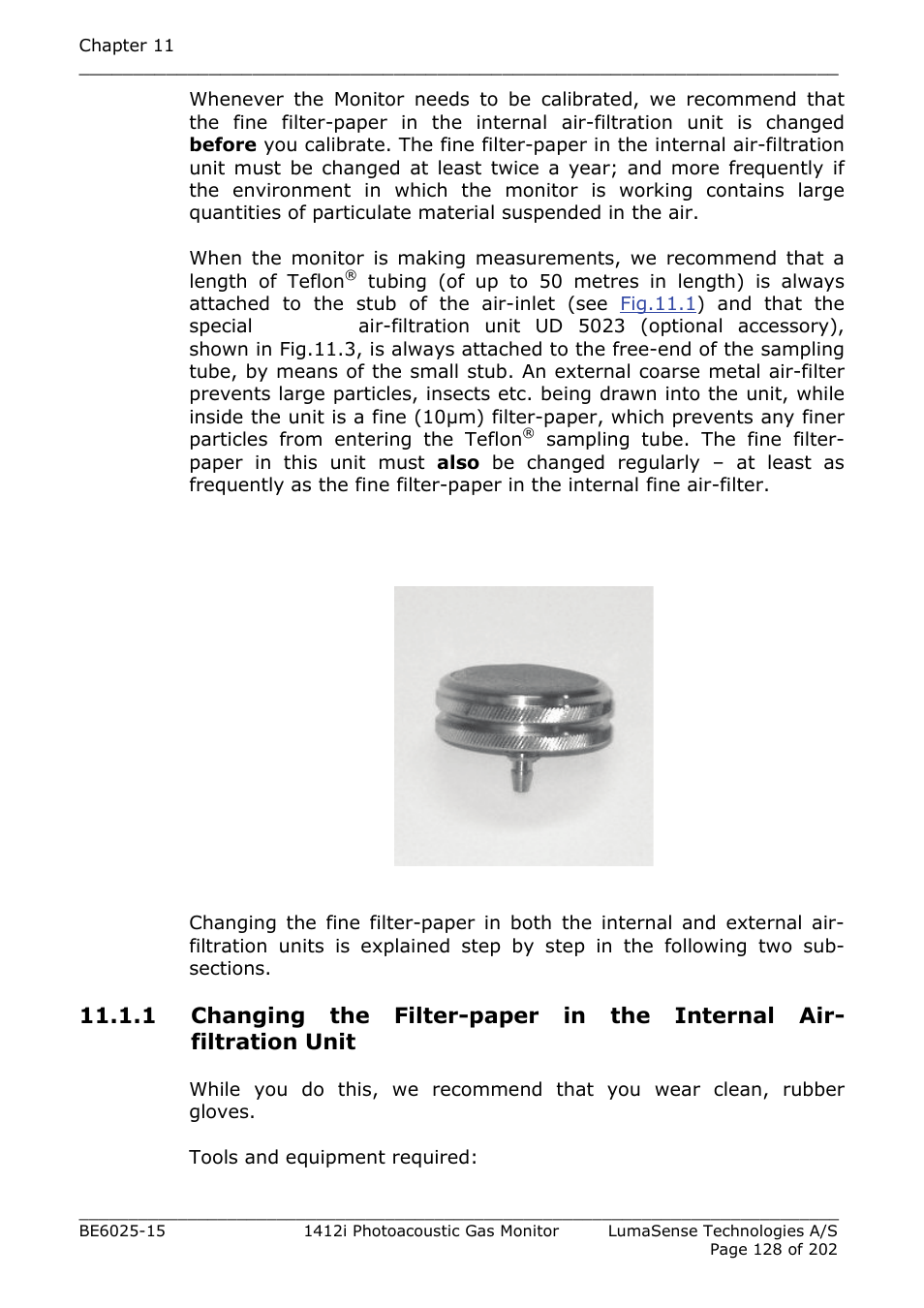 LumaSense Technologies INNOVA 1412i User Manual | Page 128 / 202