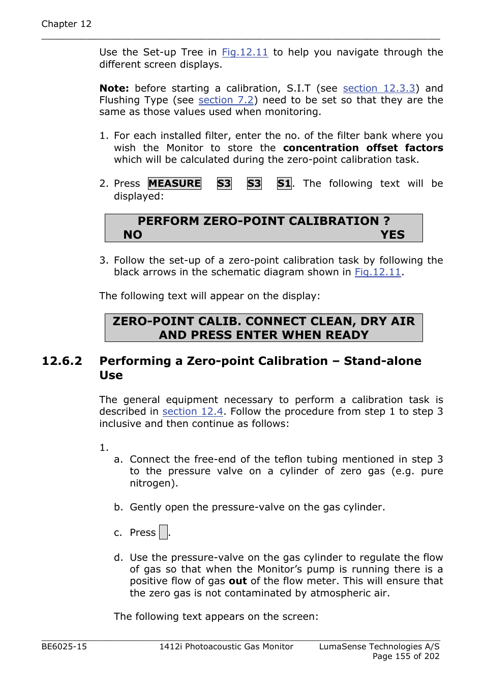 LumaSense Technologies INNOVA 1412i User Manual | Page 155 / 202