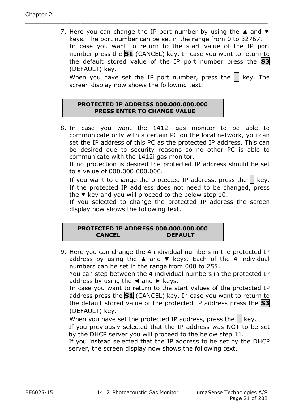 LumaSense Technologies INNOVA 1412i User Manual | Page 21 / 202