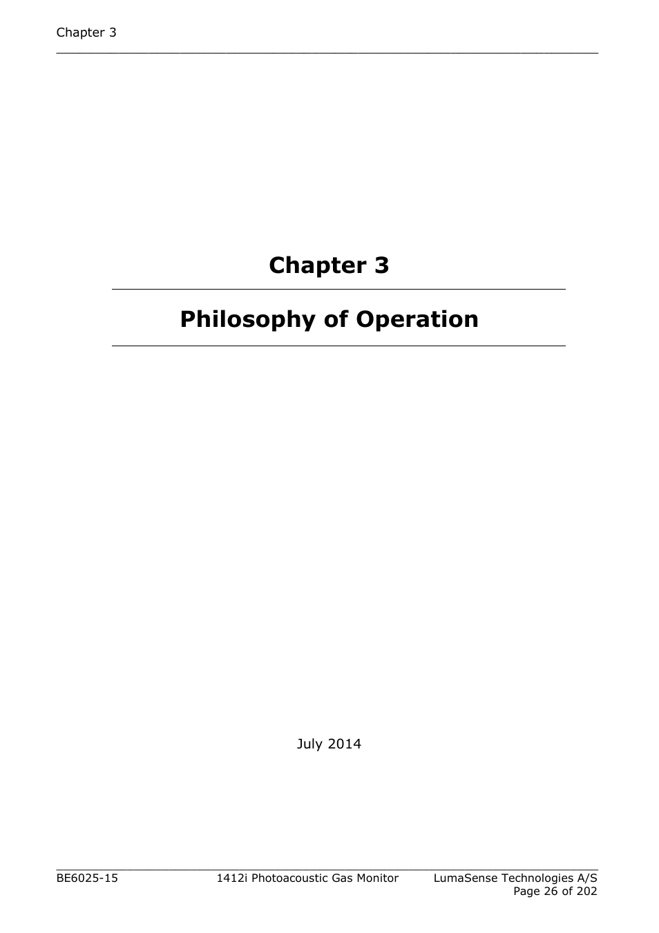 Chapter 3 philosophy of operation | LumaSense Technologies INNOVA 1412i User Manual | Page 26 / 202