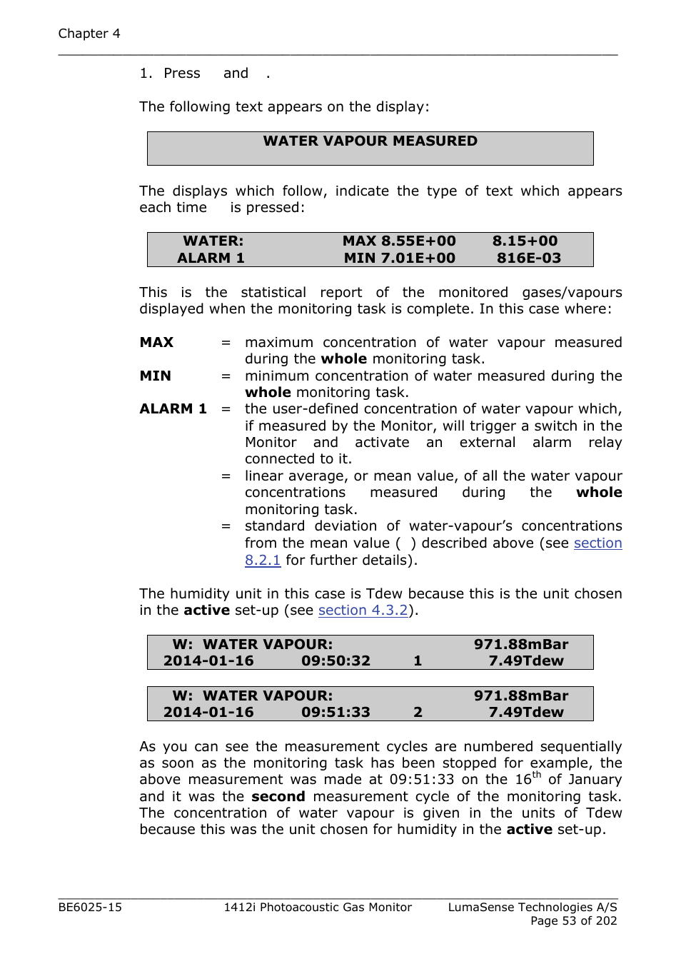 LumaSense Technologies INNOVA 1412i User Manual | Page 53 / 202