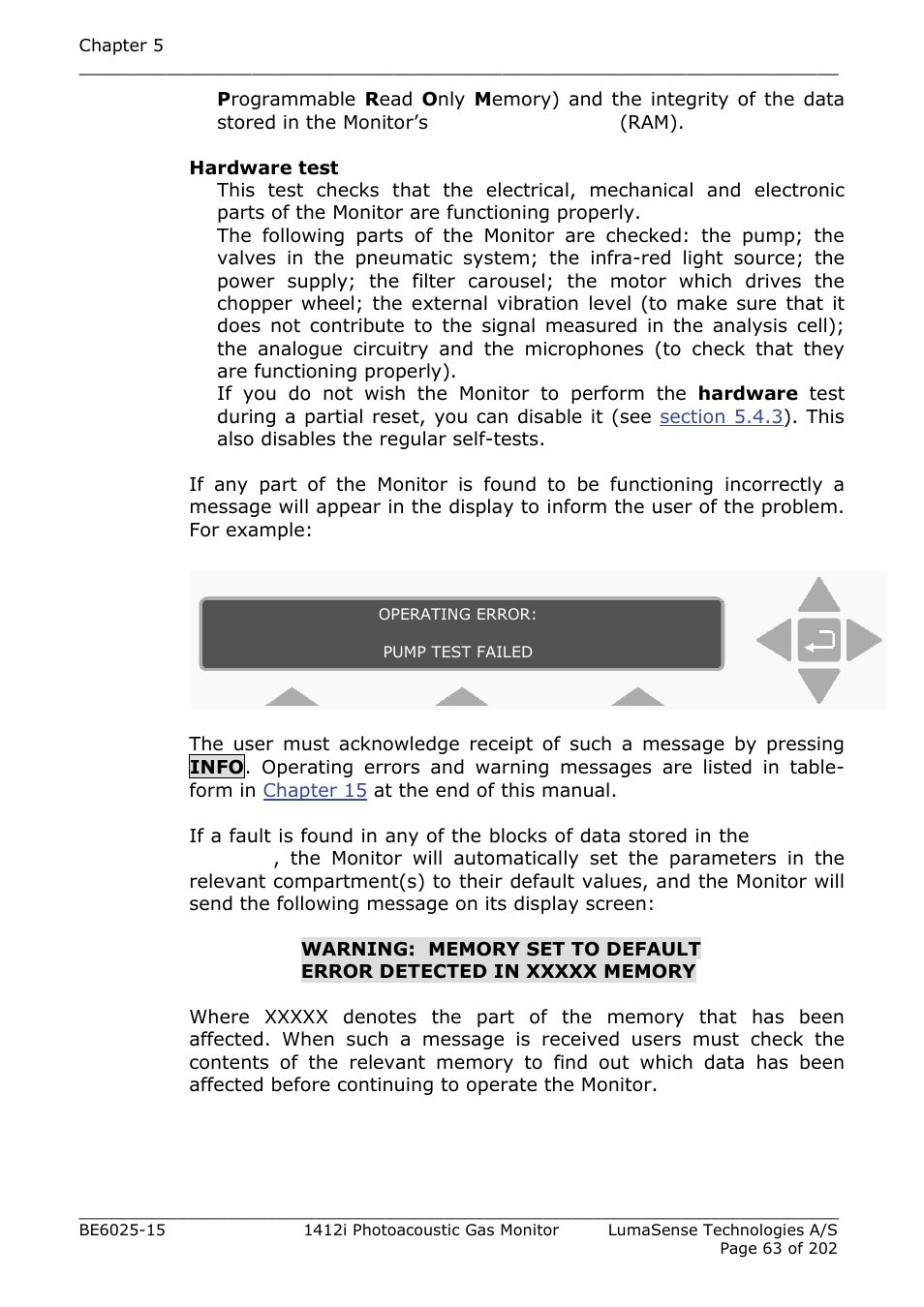 LumaSense Technologies INNOVA 1412i User Manual | Page 63 / 202