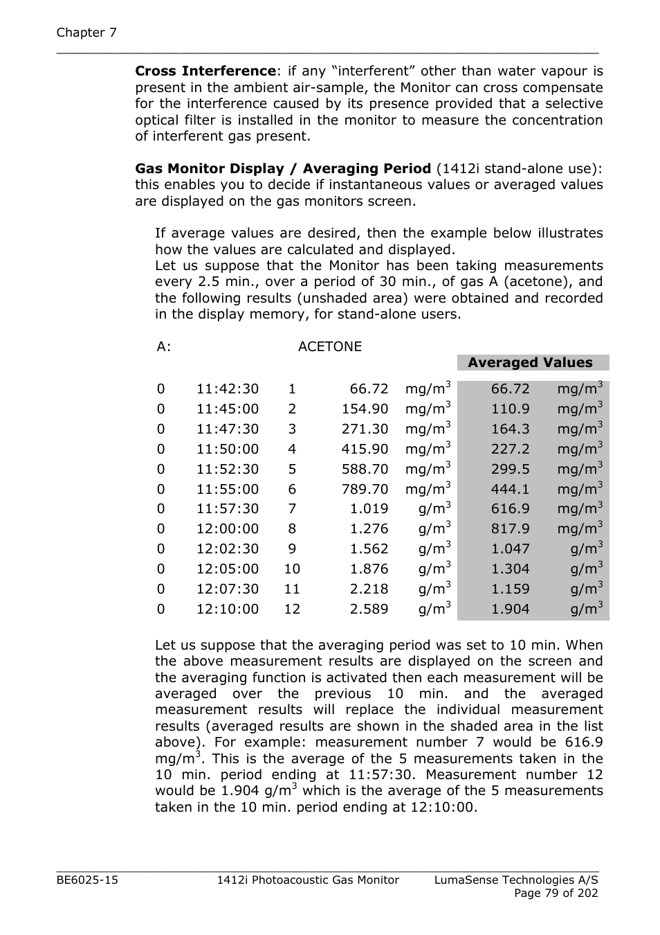 LumaSense Technologies INNOVA 1412i User Manual | Page 79 / 202