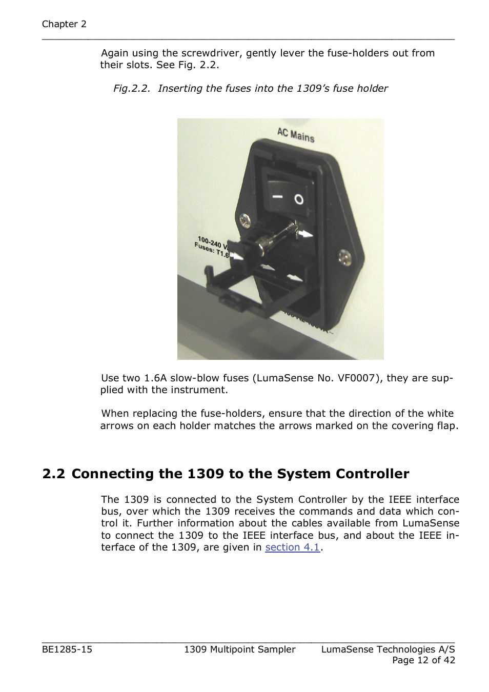 LumaSense Technologies INNOVA 1309 User Manual | Page 12 / 42